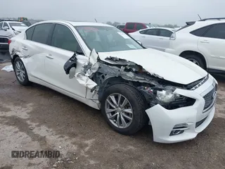 2014 Infiniti Q50 Premium with VIN JN1BV7AP4EM676324, listed as a IAAI auction lot 42167934 with 114,670 mi miles and . Bid and sale history available at DreamBid. Image 1.