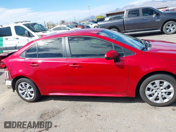 2021 Toyota Corolla LE with VIN JTDEPMAE7MJ133972, listed as a IAAI auction lot 41903179 with 91,680 mi miles. Bid and sale history available at carsss.com. Image 13.