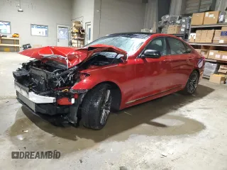 2019 Genesis G80 3.3T Sport with VIN KMHGN4JB8KU290051, listed as a Copart auction lot 75885264 with 42,625 mi miles and Salvage Title. Bid and sale history available at carsss.com. Image 1.