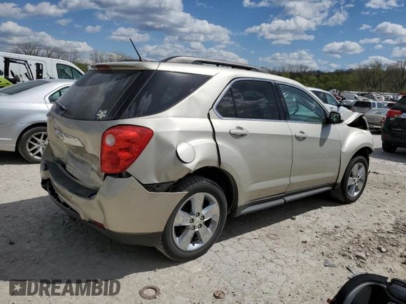 2013 Chevrolet Equinox LT with VIN 2GNFLEEK9D6275430, listed as a Copart auction lot 52735935 with Not Provided miles and Salvage Title. Bid and sale history available at DreamBid. Image 3.