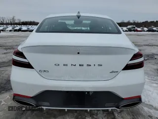 2025 Genesis G70 2.5T with VIN KMTG34SC9SU153588, listed as a Copart auction lot 88057165 with 1,204 mi miles and Clean Title. Bid and sale history available at DreamBid. Image 6.