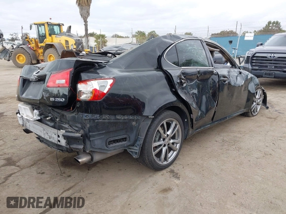 2008 Lexus IS 250 with VIN JTHBK262885063965, listed as a IAAI auction lot 42053343 with 194,758 mi miles. Bid and sale history available at carsss.com. Image 4.
