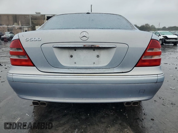 2000 Mercedes-Benz S-Class with VIN WDBNG75J4YA051291, listed as a Copart auction lot 71894364 with 0 mi miles and Salvage Title. Bid and sale history available at carsss.com. Image 6.
