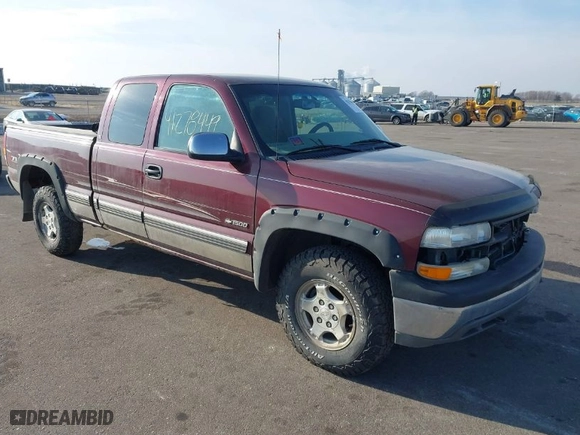 2001 Chevrolet Silverado 1500 LS with VIN 2GCEK19T911350347, listed as a IAAI auction lot 41278449 with 185,027 mi miles. Bid and sale history available at carsss.com. Image 1.