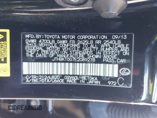 2014 Lexus ES 330 z VIN JTHBK1GG7E2089278, wystawiony jako IAAI lot #42268786 z przebiegiem 131 621 mil mil oraz . Historia ofert i sprzedaży dostępna na DreamBid. Obrazek 9.