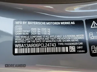 2023 BMW 4 Series M440i xDrive with VIN WBA13AR06PCL24743, listed as a Copart auction lot 70877503 with 6,584 mi miles and . Bid and sale history available at DreamBid. Image 14.
