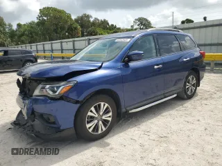 2019 Nissan Pathfinder SV with VIN 5N1DR2MN5KC583641, listed as a Copart auction lot 62843435 with 71,782 mi miles and Salvage title. Bid and sale history available at DreamBid. Image 1.