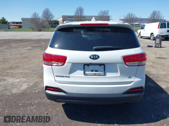 2016 Kia Sorento LX with VIN 5XYPGDA55GG081559, listed as a IAAI auction lot 41965683 with 94,177 mi miles. Bid and sale history available at carsss.com. Image 16.
