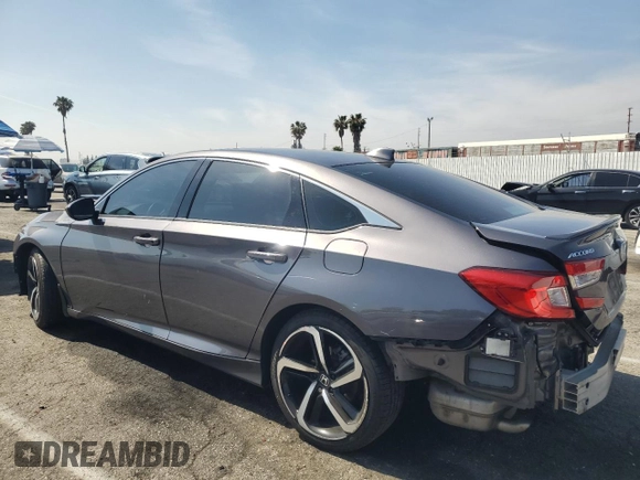 2019 Honda Accord Sport with VIN 1HGCV2F32KA017330, listed as a Copart auction lot 55068015 with 75,016 mi miles and Salvage title. Bid and sale history available at DreamBid. Image 2.