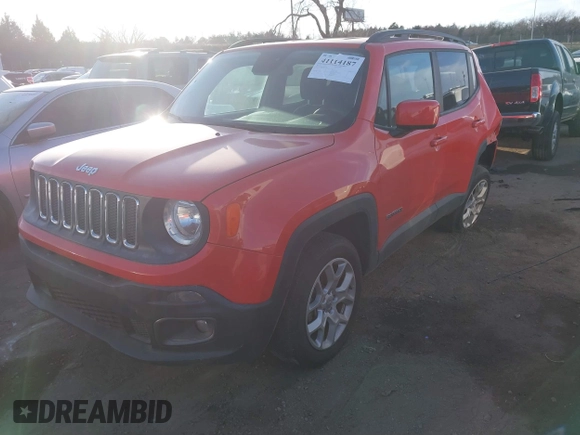 2017 Jeep Renegade Altitude with VIN ZACCJBBB7HPF73083, listed as a IAAI auction lot 41114187 with 1 mi miles. Bid and sale history available at carsss.com. Image 17.