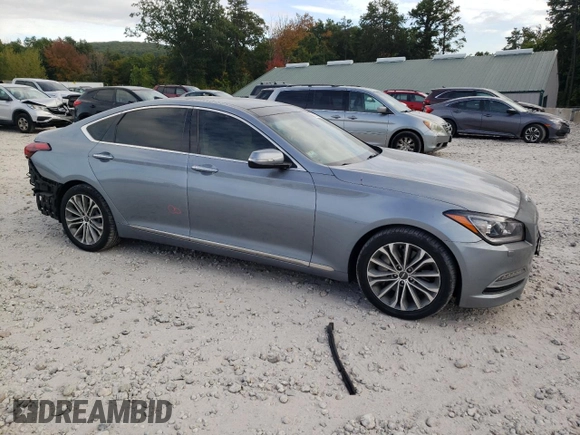 2017 Genesis G80 3.8L with VIN KMHGN4JE0HU191405, listed as a Copart auction lot 72058054 with 130,027 mi miles and Salvage Title. Bid and sale history available at carsss.com. Image 4.