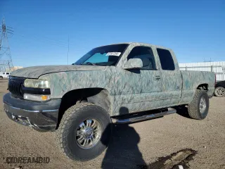 2002 Chevrolet Silverado 1500 LS with VIN 2GCEK19T721282535, listed as a Copart auction lot 87837265 with 280,411 mi miles and Non Repairable. Bid and sale history available at carsss.com. Image 1.