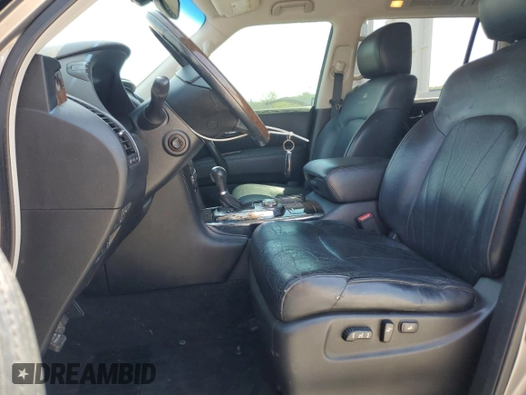 2012 Infiniti QX56 7-passenger with VIN JN8AZ2NE2C9015890, listed as a Copart auction lot 52685655 with 159,226 mi miles and Salvage title. Bid and sale history available at DreamBid. Image 7.