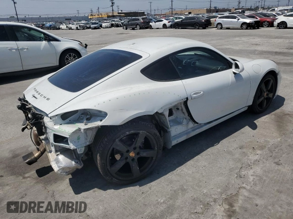 2015 Porsche Cayman with VIN WP0AA2A81FK160807, listed as a Copart auction lot 53611305 with 60,866 mi miles and Salvage Title. Bid and sale history available at DreamBid. Image 3.