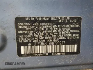 2011 Subaru Forester X with VIN JF2SHABC7BH726927, listed as a Copart auction lot 46605405 with 182,062 mi miles and Salvage Title. Bid and sale history available at DreamBid. Image 15.