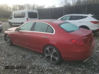 2022 Mercedes-Benz C 300 with VIN W1KAF4HB7NR064450, listed as a Copart auction lot 43190125 with 21,564 mi miles and Salvage Title. Bid and sale history available at DreamBid. Image 2.