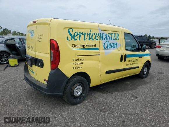 2015 Ram ProMaster City Cargo Tradesman with VIN ZFBERFATXF6A89899, listed as a Copart auction lot 57068735 with 178,123 mi miles and Salvage title. Bid and sale history available at DreamBid. Image 3.
