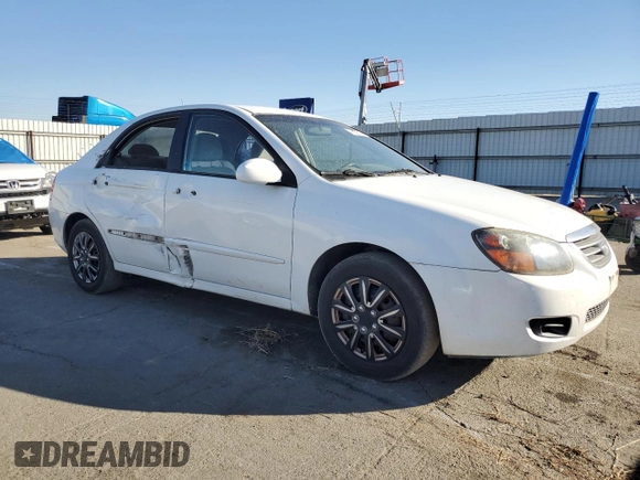 2009 Kia Spectra SX with VIN KNAFE222095644617, listed as a Copart auction lot 78531514 with 240,465 mi miles and Salvage Title. Bid and sale history available at carsss.com. Image 4.