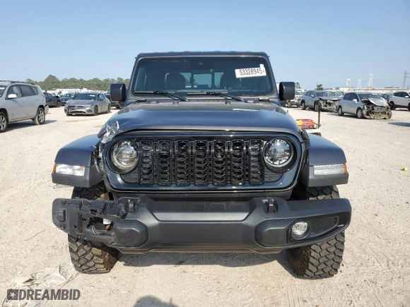 2024 Jeep Gladiator Willys with VIN 1C6HJTAG6RL107893, listed as a Copart auction lot 53328945 with 8,961 mi miles and Salvage Title. Bid and sale history available at carsss.com. Image 5.