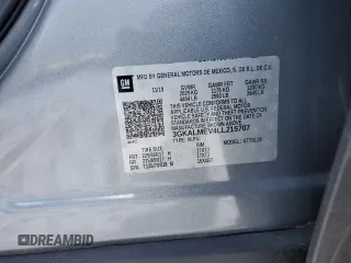 2020 GMC Terrain SLE z VIN 3GKALMEV4LL215707, wystawiony jako Copart lot #41375365 z przebiegiem 39 396 mil mil oraz Szkoda całkowita • Salvage title. Historia ofert i sprzedaży dostępna na DreamBid. Obrazek 15.