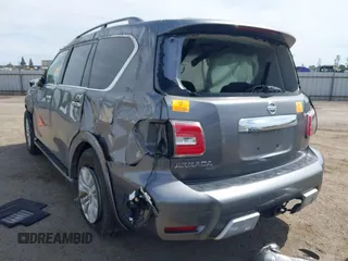 2018 Nissan Armada SL with VIN JN8AY2ND1JX001885, listed as a IAAI auction lot 42095487 with Not Provided miles and . Bid and sale history available at DreamBid. Image 3.
