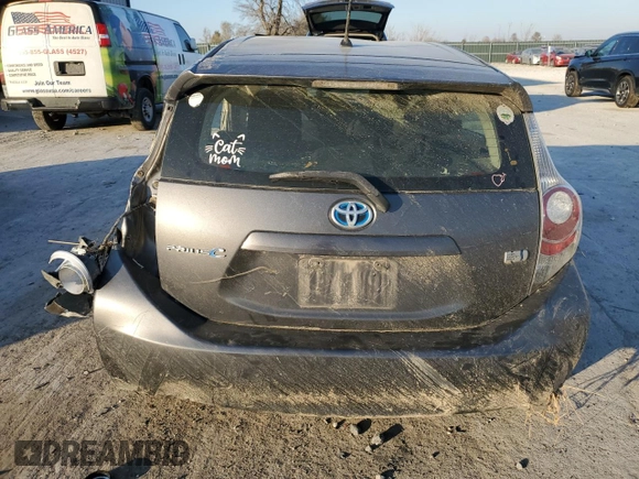 2012 Toyota Prius c One with VIN JTDKDTB39C1504910, listed as a Copart auction lot 83626314 with Not Provided miles and Salvage Title. Bid and sale history available at carsss.com. Image 6.