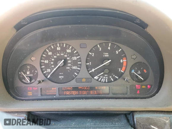 1997 BMW 7 Series 740il with VIN WBAGJ8325VDM04352, listed as a Copart auction lot 70189534 with 129,463 mi miles and Salvage Title. Bid and sale history available at carsss.com. Image 9.