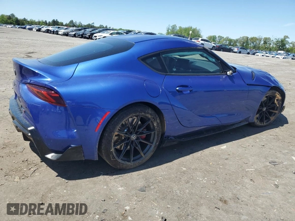 2024 Toyota Supra 3.0 with VIN WZ1DB0G05RW066072, listed as a Copart auction lot 54894725 with 11,892 mi miles and Salvage title. Bid and sale history available at DreamBid. Image 3.
