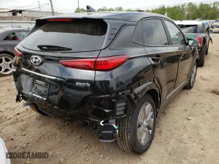 2021 Hyundai Kona Electric Limited with VIN KM8K33AG0MU120016, listed as a Copart auction lot 42198732 with NaN miles. Bid and sale history available at carsss.com. Image 4.