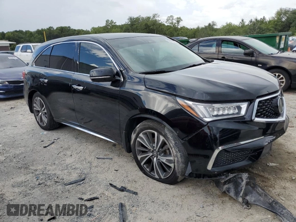 2019 Acura MDX Technology with VIN 5J8YD3H57KL012402, listed as a Copart auction lot 62819745 with 121,979 mi miles and Salvage title. Bid and sale history available at DreamBid. Image 4.