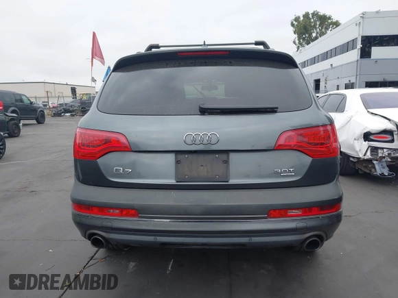 2015 Audi Q7 Premium Plus with VIN WA1LGAFE9FD003878, listed as a IAAI auction lot 42580801 with 160,949 mi miles and . Bid and sale history available at DreamBid. Image 16.