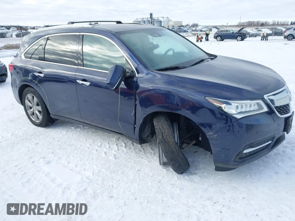 2016 Acura MDX Advance with VIN 5FRYD4H94GB037774, listed as a IAAI auction lot 41345763 with 133,045 mi miles and . Bid and sale history available at DreamBid. Image 6.