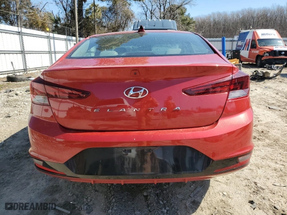 2020 Hyundai Elantra SEL with VIN 5NPD84LF3LH535221, listed as a Copart auction lot 47233695 with 112,566 mi miles and Salvage Title. Bid and sale history available at carsss.com. Image 6.
