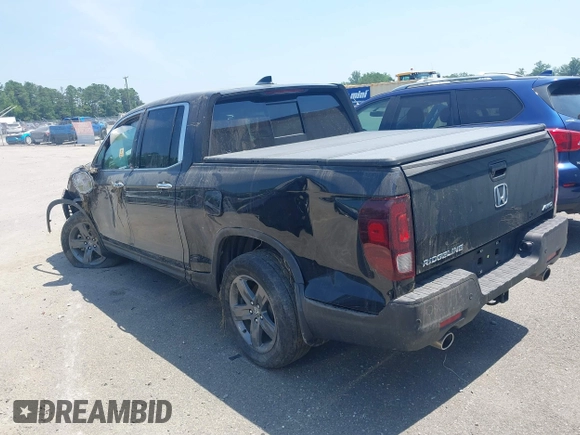 2022 Honda Ridgeline RTL-E with VIN 5FPYK3F75NB020232, listed as a IAAI auction lot 42549034 with 40,209 mi miles and . Bid and sale history available at DreamBid. Image 3.