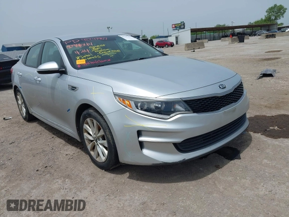 2017 Kia Optima LX z VIN 5XXGT4L34HG124656, wystawiony jako IAAI lot #42247907 z przebiegiem 93 333 mil mil oraz . Historia ofert i sprzedaży dostępna na DreamBid. Obrazek 1.