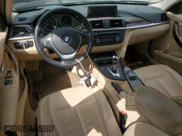 2014 BMW 3 Series 335i xDrive with VIN WBA3B9G5XENR91857, listed as a Copart auction lot 57070825 with 79,866 mi miles and Salvage title. Bid and sale history available at DreamBid. Image 8.
