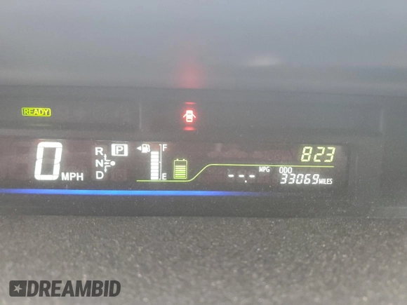 2013 Toyota Prius Two with VIN JTDZN3EU2D3251645, listed as a Copart auction lot 52214065 with 33,069 mi miles and Salvage Title. Bid and sale history available at carsss.com. Image 9.