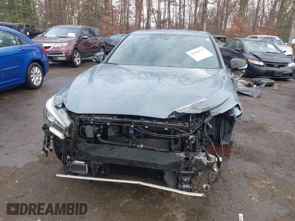 2021 Infiniti Q50 Red Sport 400 with VIN JN1FV7DR0MM880468, listed as a IAAI auction lot 41040172 with 30,715 mi miles and . Bid and sale history available at carsss.com. Image 13.