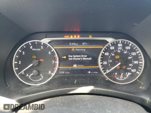 2024 Nissan Sentra SV z VIN 3N1AB8CV4RY388943, wystawiony jako Copart lot #59738925 z przebiegiem 7 596 mil mil oraz Szkoda całkowita • Salvage title. Historia ofert i sprzedaży dostępna na DreamBid. Obrazek 9.