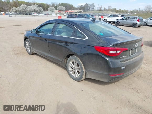2017 Hyundai Sonata SE with VIN 5NPE24AF5HH589149, listed as a IAAI auction lot 41810444 with 168,924 mi miles. Bid and sale history available at carsss.com. Image 3.