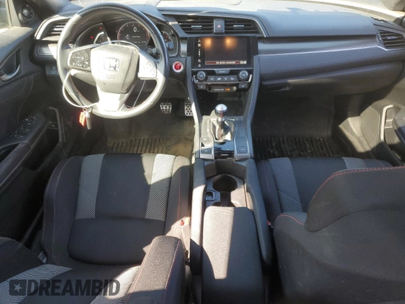 2018 Honda Civic Si with VIN 2HGFC1E50JH705875, listed as a Copart auction lot 49696525 with 105,061 mi miles and Salvage Title. Bid and sale history available at DreamBid. Image 8.