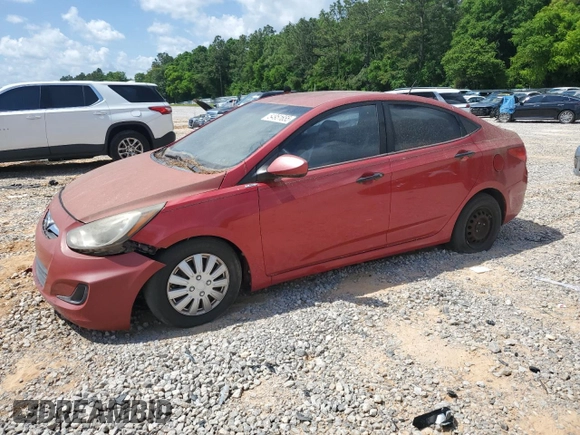 2012 Hyundai Accent GLS z VIN KMHCT4AE6CU047077, wystawiony jako Copart lot #54951655 z przebiegiem 153 614 mil mil oraz Tytuł czysty. Historia ofert i sprzedaży dostępna na DreamBid. Obrazek 1.