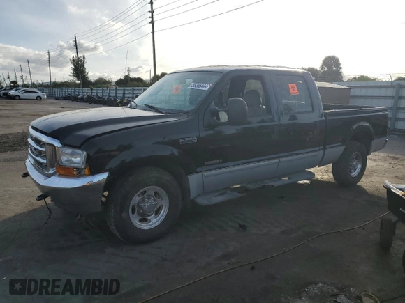 2003 Ford Super Duty F-250 XL with VIN 1FTNW20P63ED04454, listed as a Copart auction lot 86355444 with 154,194 mi miles and Salvage Title. Bid and sale history available at carsss.com. Image 1.