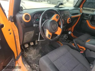 2012 Jeep Wrangler JK Sport S with VIN 1C4GJWAG6CL227139, listed as a Copart auction lot 44497345 with 77,928 mi miles and Salvage Title. Bid and sale history available at carsss.com. Image 8.