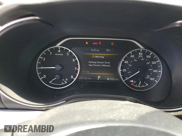 2017 Nissan Maxima S with VIN 1N4AA6AP5HC453806, listed as a Copart auction lot 61237575 with 107,722 mi miles and Salvage title. Bid and sale history available at DreamBid. Image 9.