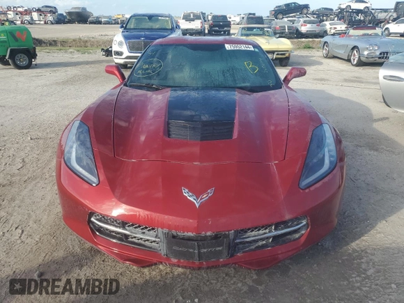 2015 Chevrolet Corvette Z51 2LT z VIN 1G1YJ2D79F5109676, wystawiony jako Copart lot #75952144 z przebiegiem Nie podano mil oraz Szkoda całkowita • Salvage title. Historia ofert i sprzedaży dostępna na DreamBid. Obrazek 5.