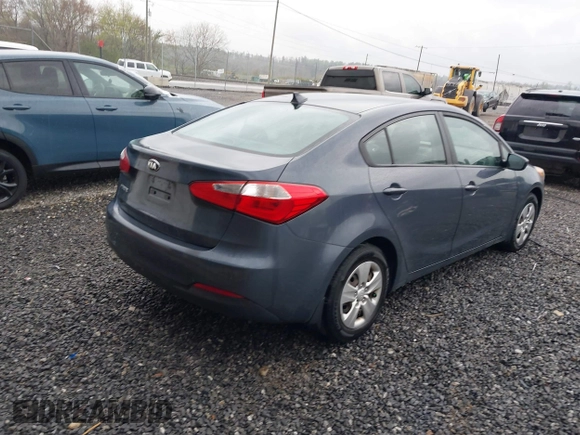 2016 Kia Forte LX with VIN KNAFK4A69G5560835, listed as a IAAI auction lot 42003212 with 100,873 mi miles. Bid and sale history available at carsss.com. Image 4.