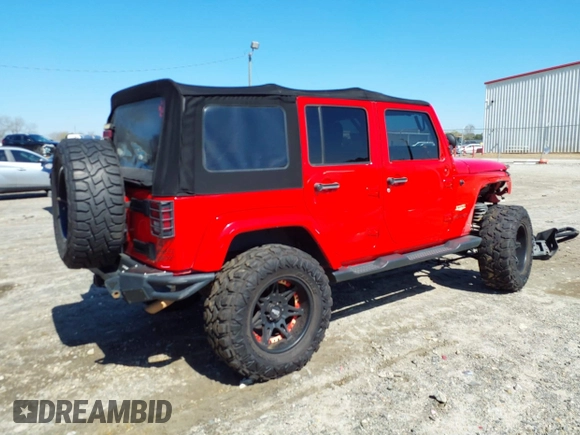 2015 Jeep Wrangler Unlimited Sahara with VIN 1C4BJWEG1FL748732, listed as a IAAI auction lot 41779308 with 109,986 mi miles. Bid and sale history available at carsss.com. Image 4.