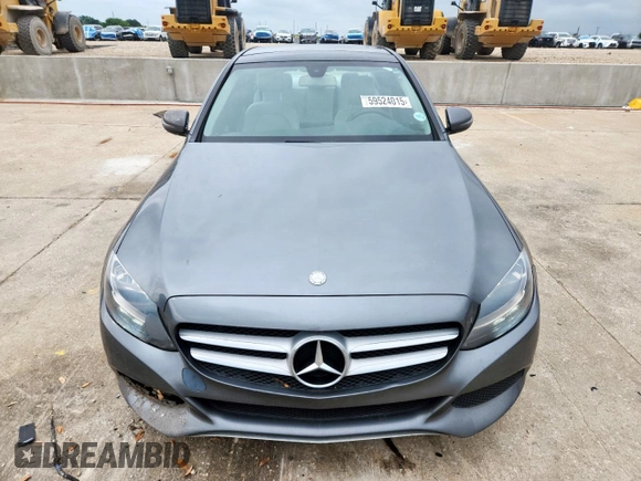 2017 Mercedes-Benz C 300 with VIN 55SWF4JB0HU231721, listed as a Copart auction lot 59524015 with 103,995 mi miles and Salvage title. Bid and sale history available at DreamBid. Image 5.