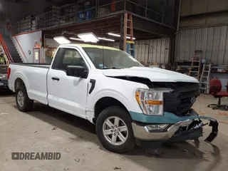 2021 Ford F-150 XL with VIN 1FTMF1CB6MKF13315, listed as a IAAI auction lot 42297728 with 74,450 mi miles and . Bid and sale history available at DreamBid. Image 1.